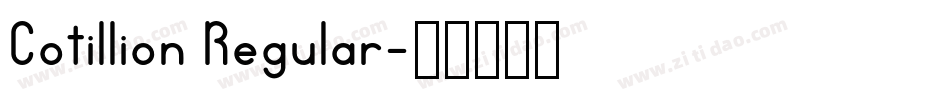 Cotillion Regular字体转换